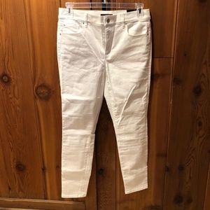 Ann Taylor White Skinny Jeans, Size 10, NWT